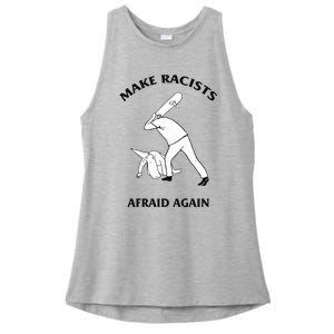 Make Racists Afraid Again Ladies PosiCharge Tri-Blend Wicking Tank