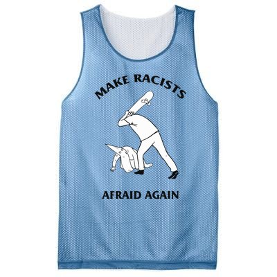 Make Racists Afraid Again Mesh Reversible Basketball Jersey Tank