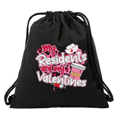 My Residents Are My Valentine Valentines Day Doctor Nurse Drawstring Bag