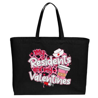 My Residents Are My Valentine Valentines Day Doctor Nurse Cotton Canvas Jumbo Tote