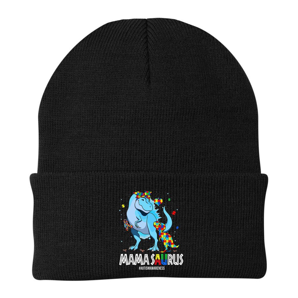 mamasaurus rex autism awareness autistic mother's day Beanie