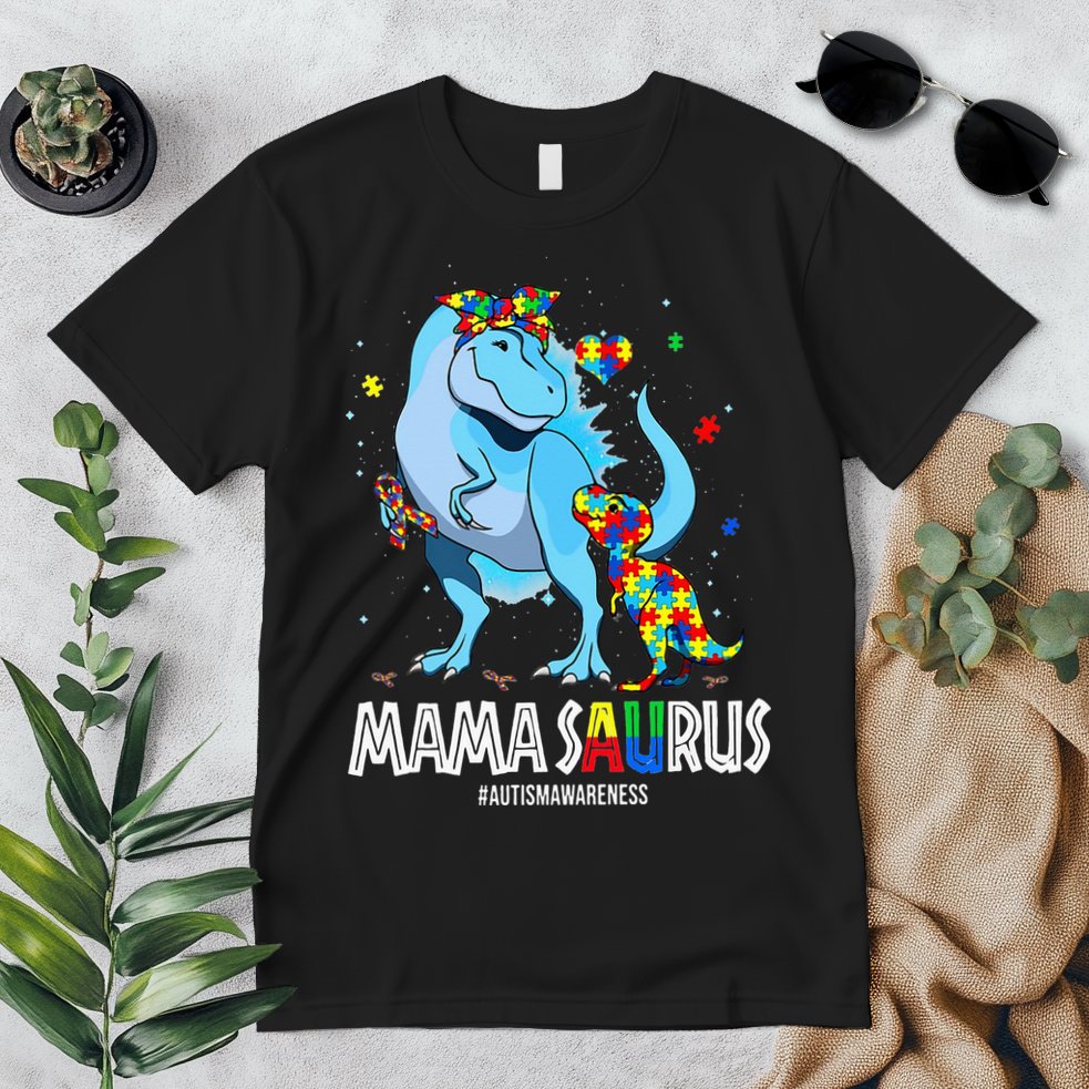 mamasaurus rex autism awareness autistic mother's day Premium T-Shirt