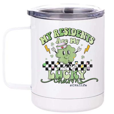 My Residents Are My Lucky CNA Life St Patrick's Day 12 oz Stainless Steel Tumbler Cup