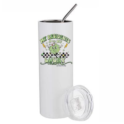 My Residents Are My Lucky CNA Life St Patrick's Day Stainless Steel Tumbler