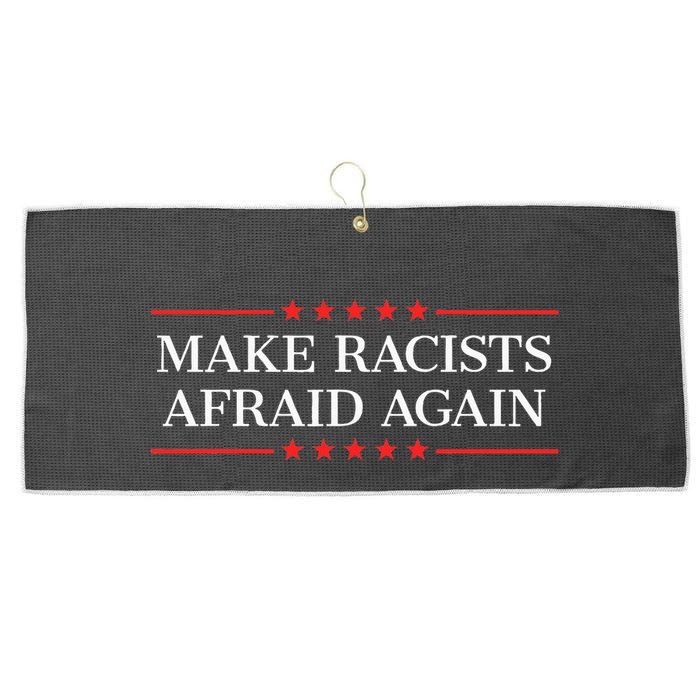 Make Racists Afraid Again Large Microfiber Waffle Golf Towel