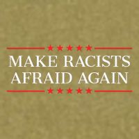 Make Racists Afraid Again Garment-Dyed Women's Muscle Tee