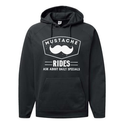 Mustache Rides Ask about daily specials Performance Fleece Hoodie