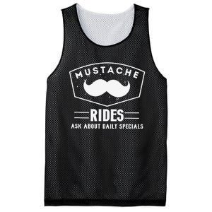 Mustache Rides Ask about daily specials Mesh Reversible Basketball Jersey Tank