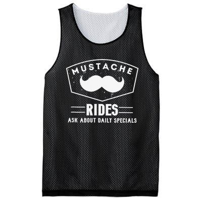 Mustache Rides Ask about daily specials Mesh Reversible Basketball Jersey Tank