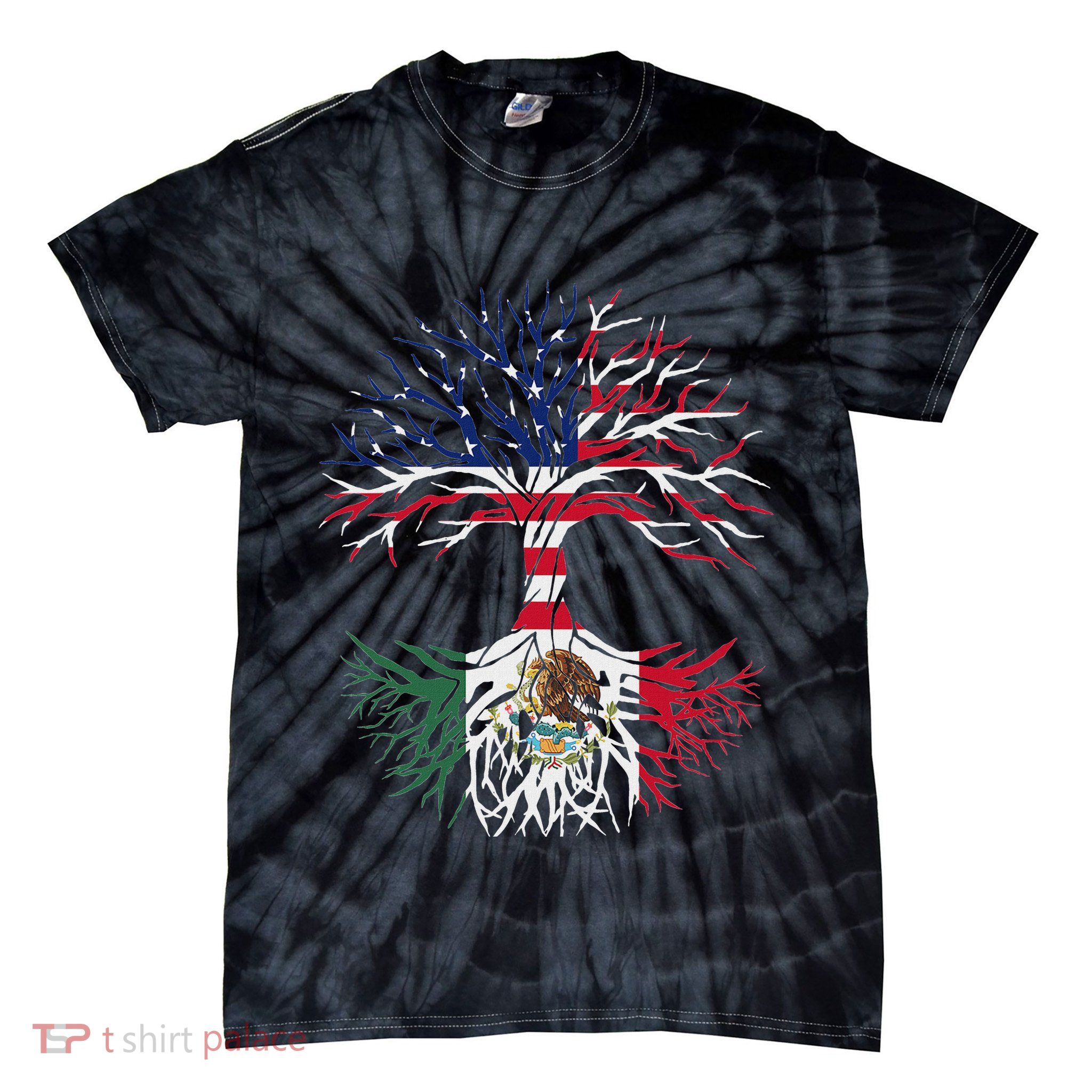 Mexican Roots American Grown Tie-Dye T-Shirt