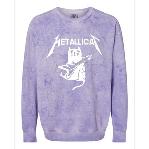 Metallicat Rock Band Guitar Colorblast Crewneck Sweatshirt