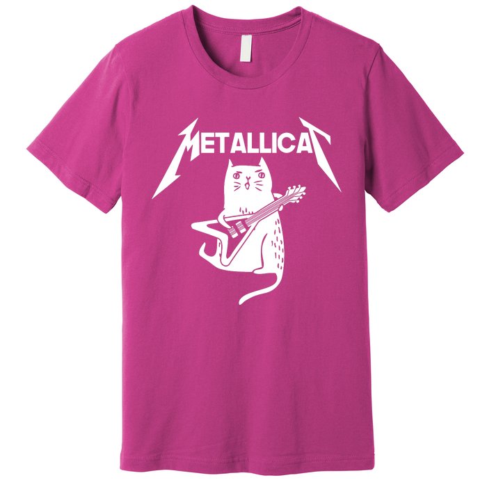 Metallicat Rock Band Guitar Premium T-Shirt