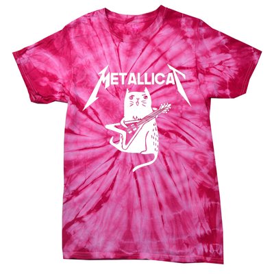 Metallicat Rock Band Guitar Tie-Dye T-Shirt