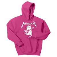 Metallicat Rock Band Guitar Kids Hoodie