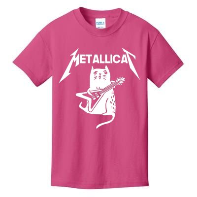 Metallicat Rock Band Guitar Kids T-Shirt