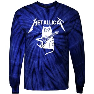 Metallicat Rock Band Guitar Tie-Dye Long Sleeve Shirt