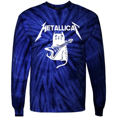 Metallicat Rock Band Guitar Tie-Dye Long Sleeve Shirt