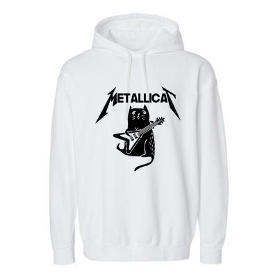 Metallicat Rock Band Guitar Garment-Dyed Fleece Hoodie