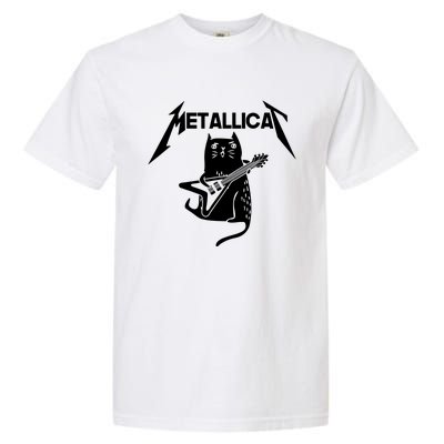 Metallicat Rock Band Guitar Garment-Dyed Heavyweight T-Shirt