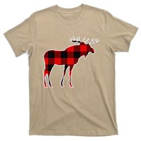 Moose Red Buffalo Plaid Deer Elk Matching Pj Family Gift T-Shirt