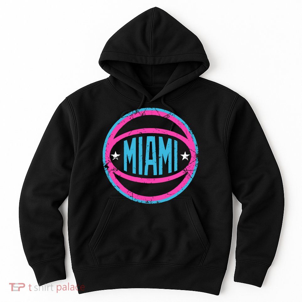 Miami Retro Basketball Nights Hoodie