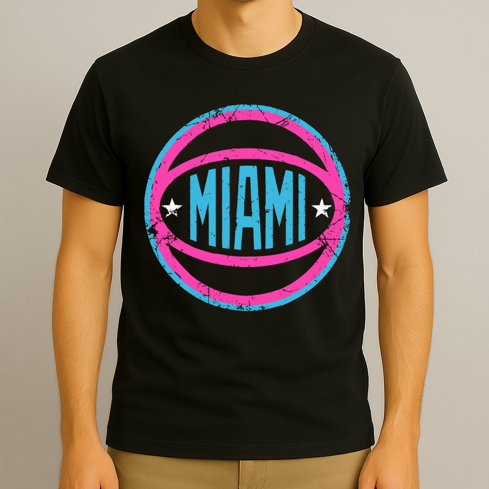 Miami Retro Basketball Nights T-Shirt
