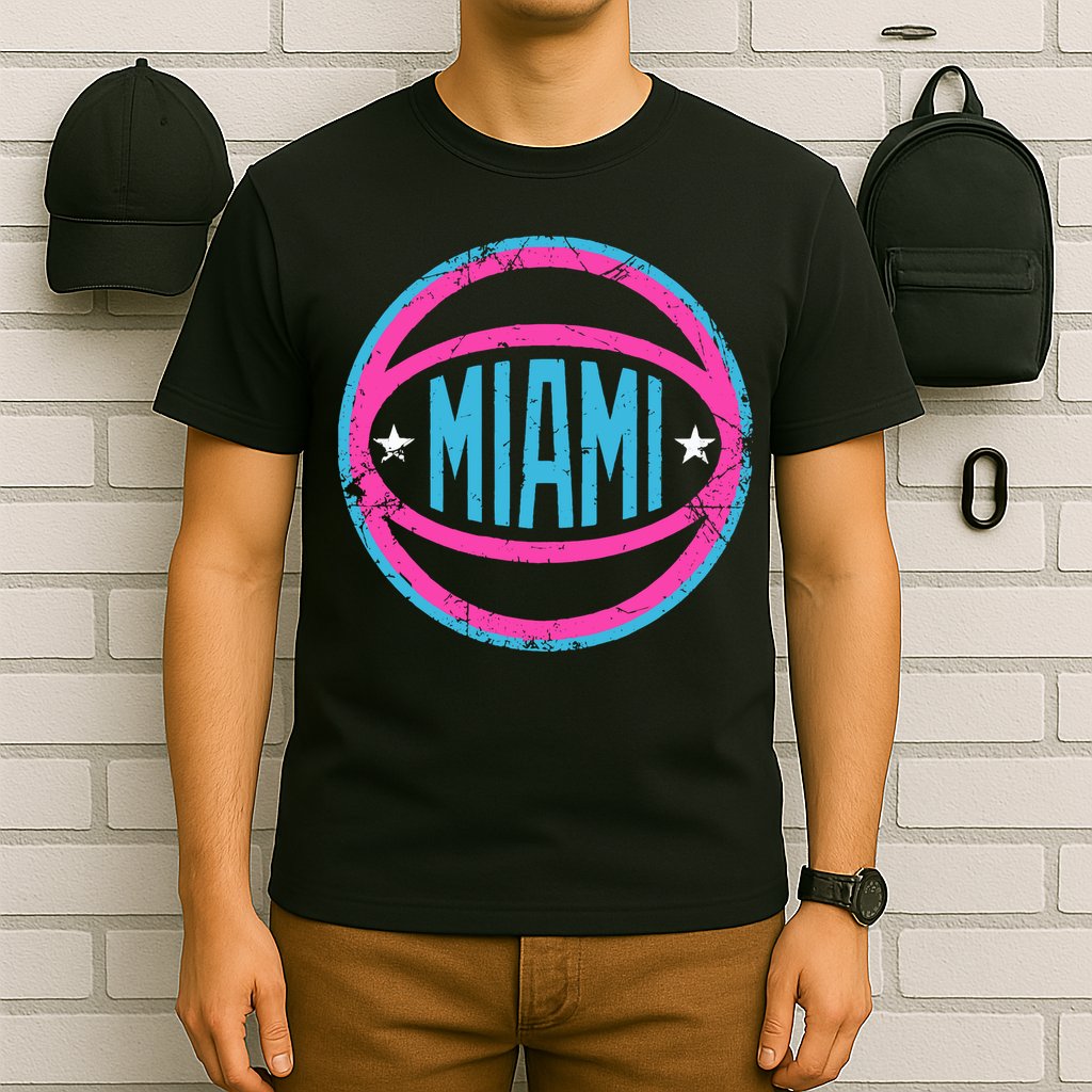 Miami Retro Basketball Nights T-Shirt