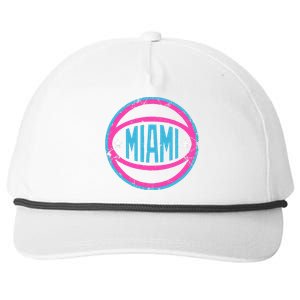 Miami Retro Basketball Nights Snapback Five-Panel Rope Hat