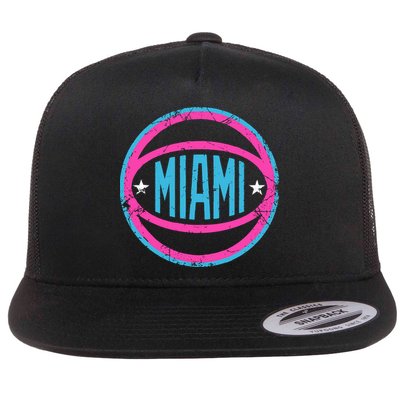 Miami Retro Basketball Nights Flatbill Hat