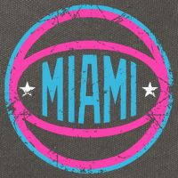 Miami Retro Basketball Nights Cotton Canvas Backpack