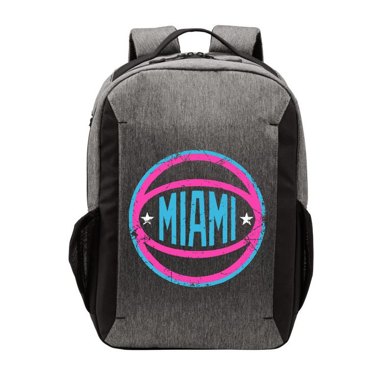Miami Retro Basketball Nights Vector Backpack