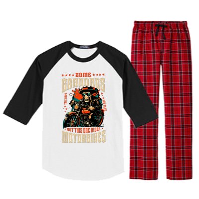 Motorcycle Rider Biker Raglan Sleeve Pajama Set