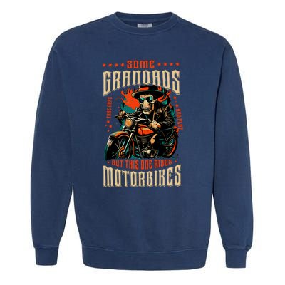 Motorcycle Rider Biker Garment-Dyed Sweatshirt