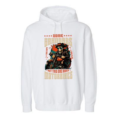 Motorcycle Rider Biker Garment-Dyed Fleece Hoodie