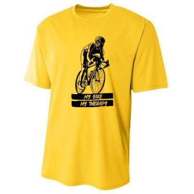 My Road Bike Is My Therapy Bike Riding Cyclist Cycling Performance Sprint T-Shirt