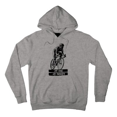 My Road Bike Is My Therapy Bike Riding Cyclist Cycling Hoodie