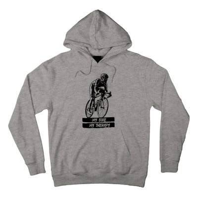 My Road Bike Is My Therapy Bike Riding Cyclist Cycling Tall Hoodie