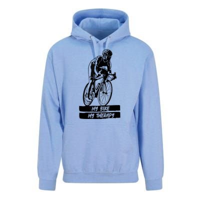 My Road Bike Is My Therapy Bike Riding Cyclist Cycling Unisex Surf Hoodie