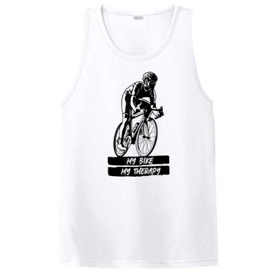 My Road Bike Is My Therapy Bike Riding Cyclist Cycling PosiCharge Competitor Tank