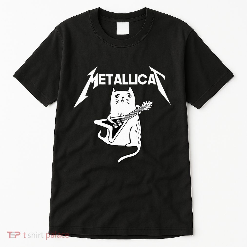 Mettalicat Rock Band Guitar Funny Christmas Gift Tall T-Shirt