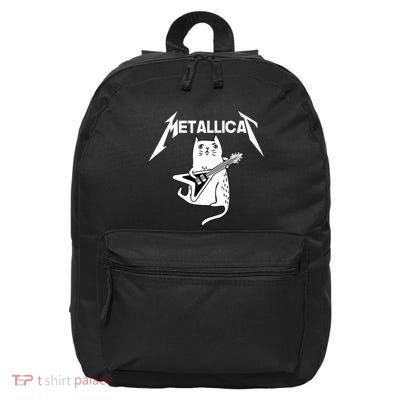 Mettalicat Rock Band Guitar Funny Christmas Gift 16 in Basic Backpack