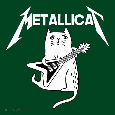 Mettalicat Rock Band Guitar Funny Christmas Gift T-Shirt
