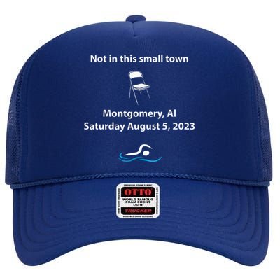 Montgomery Riverfront Brawl Alabama Boat Fight High Crown Mesh Back Trucker Hat