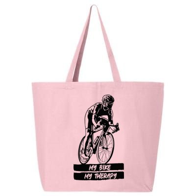 My Road Bike is my Therapy Bike Riding Cyclist Cycling 25L Jumbo Tote