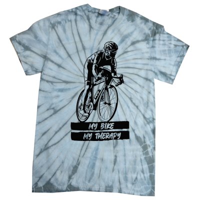 My Road Bike is my Therapy Bike Riding Cyclist Cycling Tie-Dye T-Shirt