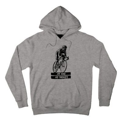 My Road Bike is my Therapy Bike Riding Cyclist Cycling Tall Hoodie