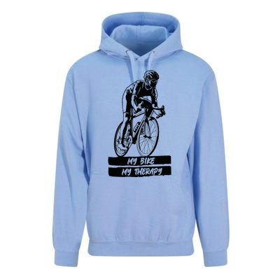 My Road Bike is my Therapy Bike Riding Cyclist Cycling Unisex Surf Hoodie