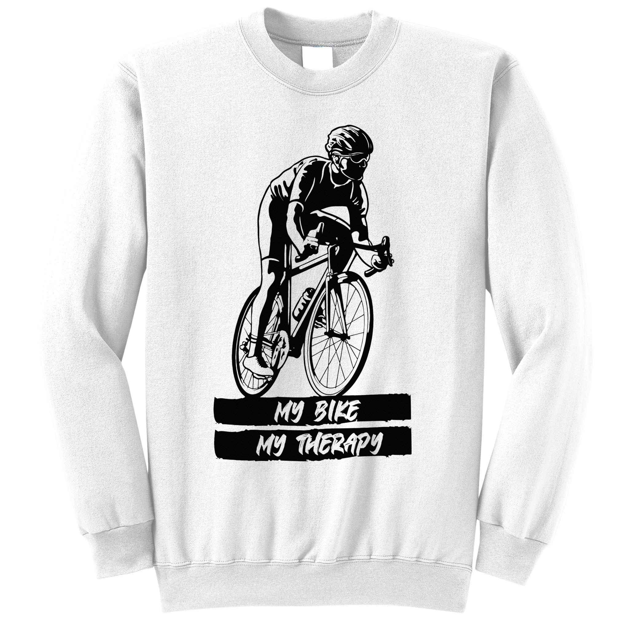 My Road Bike is my Therapy Bike Riding Cyclist Cycling Sweatshirt