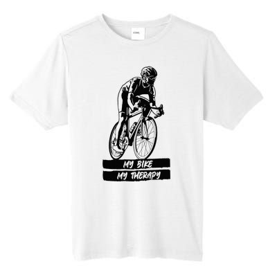 My Road Bike is my Therapy Bike Riding Cyclist Cycling Tall Fusion ChromaSoft Performance T-Shirt