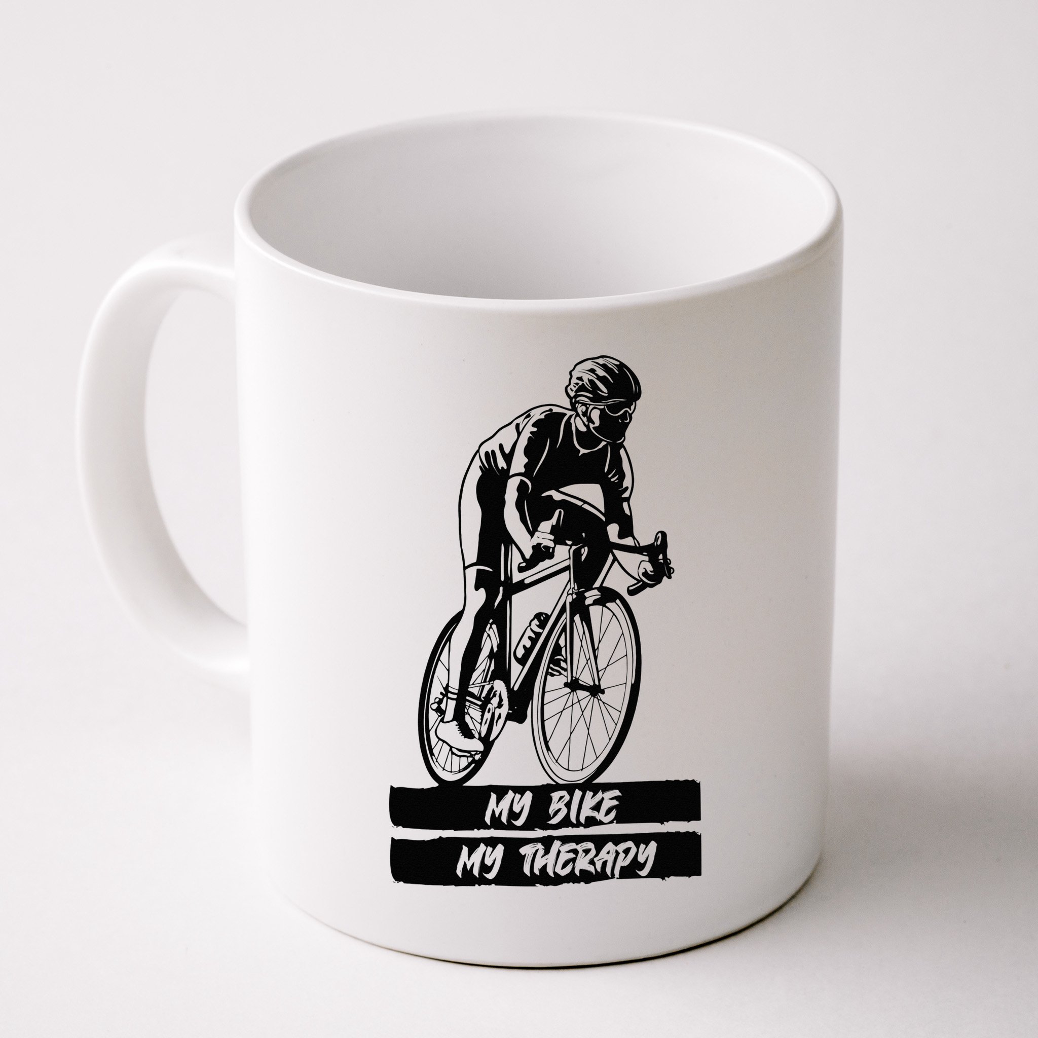 My Road Bike is my Therapy Bike Riding Cyclist Cycling Mug